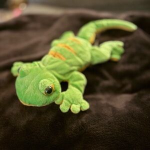 Green Plush Lizard Toy